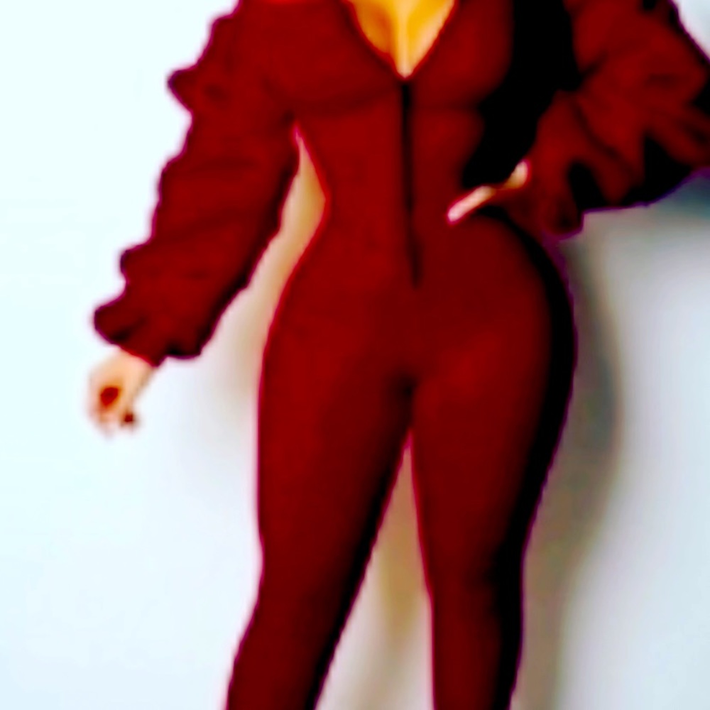 Off  shoulder.  Burgundy and black